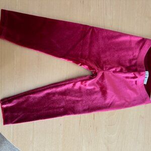 Janie and Jack Red Suede Holiday Pants